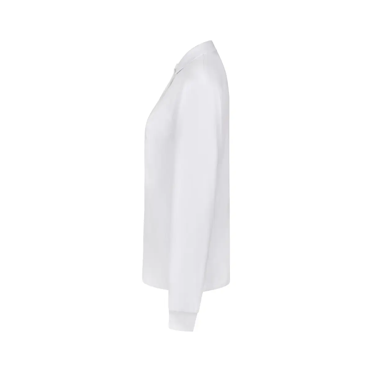 Polo OCS manga larga mujer Velilla 105511SW 2 Polo OCS manga larga mujer Velilla 105511SW Blanco, vista lateral