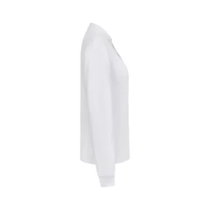 Polo OCS manga larga mujer Velilla 105511SW Blanco, vista lateral opuesta