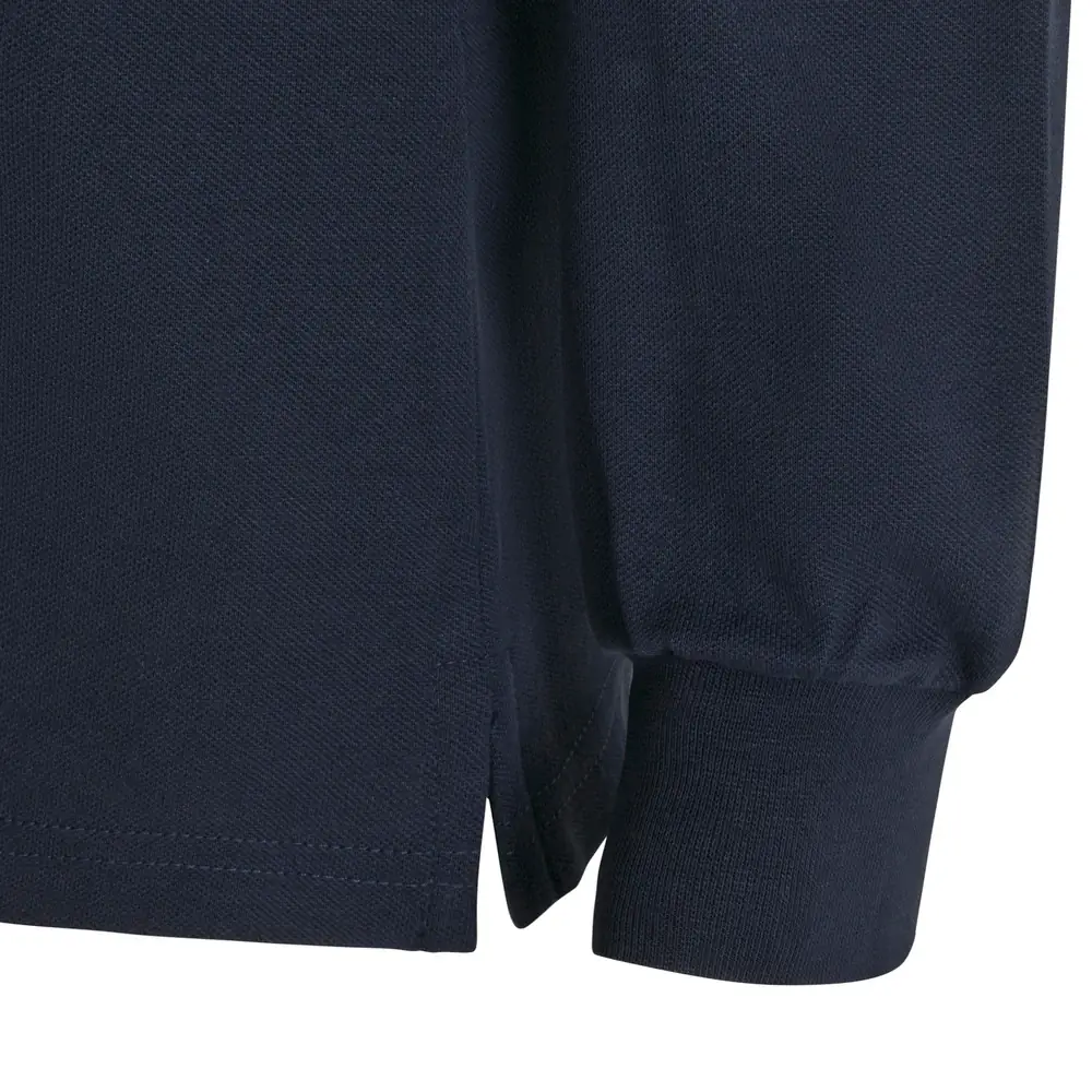 Polo OCS manga larga mujer Velilla 105511SW 22 Polo OCS manga larga mujer Velilla 105511SW Azul navy, detalle de puño y abertura lateral