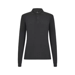 Polo OCS manga larga mujer Velilla 105511SW Gris antracita, vista frontal