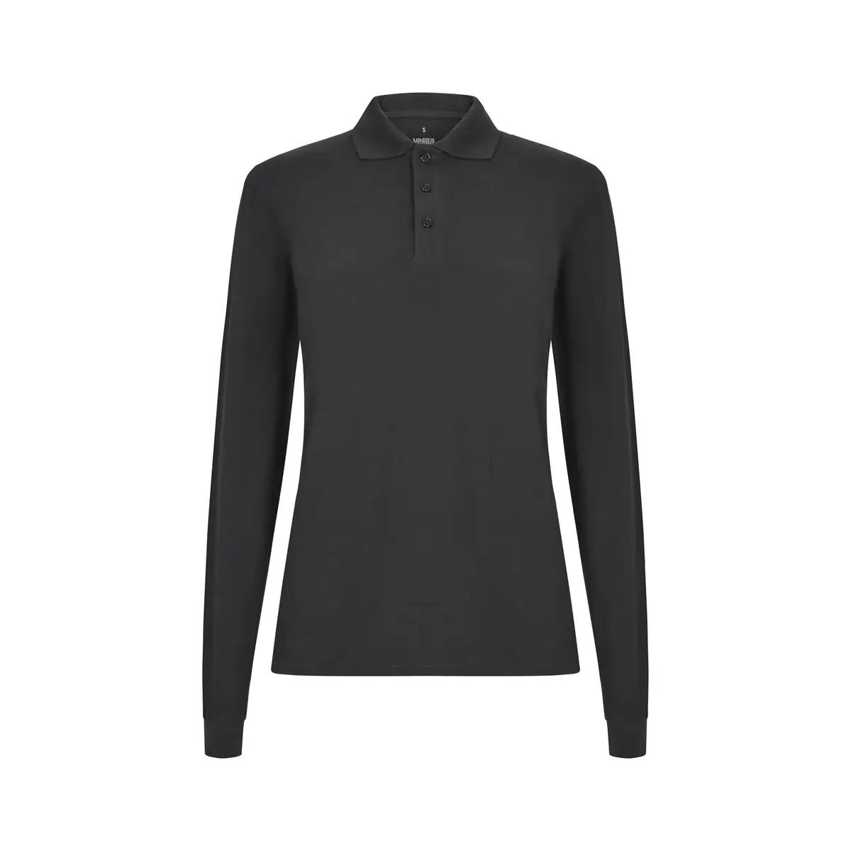 Polo OCS manga larga mujer Velilla 105511SW 13 Polo OCS manga larga mujer Velilla 105511SW Gris antracita, vista frontal