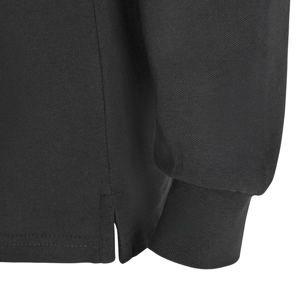 Polo OCS manga larga mujer Velilla 105511SW 24 Polo OCS manga larga mujer Velilla 105511SW Gris antracita, detalle de puño y abertura lateral