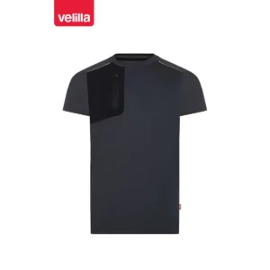 Camiseta técnica Velilla 105635 V.Dynamix Gris mineral/Negro, vista frontal