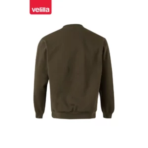 Sudadera cuello redondo Velilla 105701 Verde caza, vista trasera