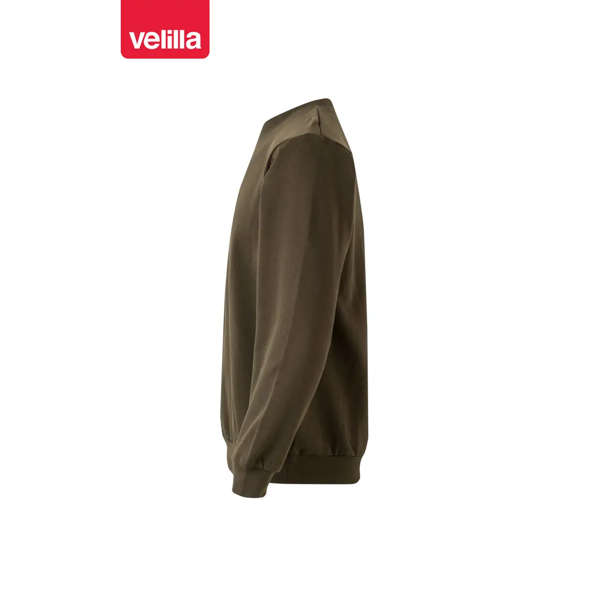 Sudadera cuello redondo Velilla 105701 30 Sudadera cuello redondo Velilla 105701 Verde caza, vista lateral