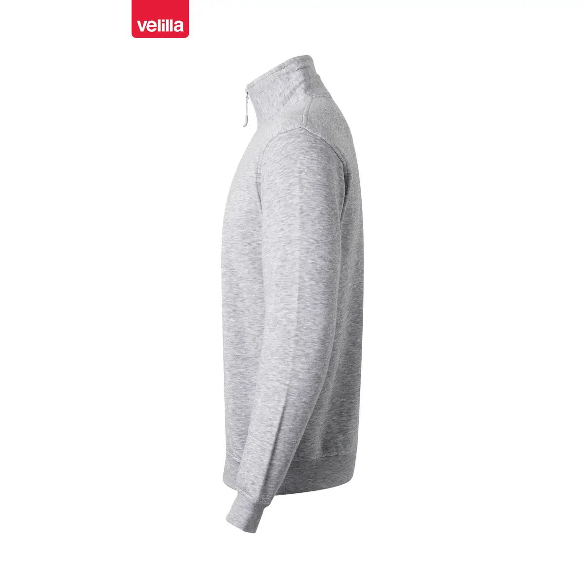 Sudadera media cremallera Velilla 105702 5 Sudadera media cremallera Velilla 105702 Gris jaspeado, vista lateral