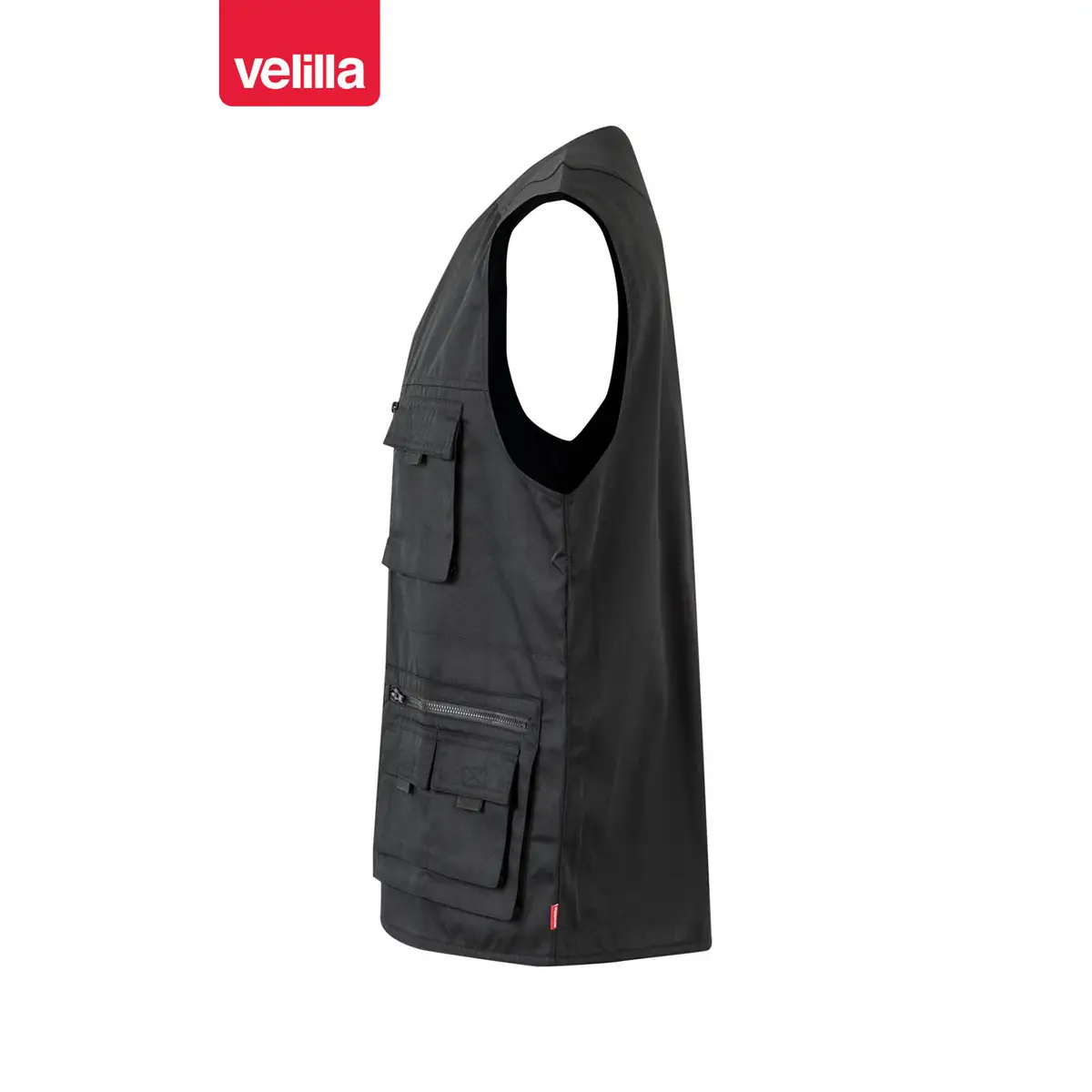 Chaleco multibolsillos Velilla 105901 8 Chaleco multibolsillos Velilla 105901 Negro, vista lateral