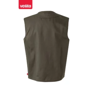 Chaleco multibolsillos Velilla 105901 Verde caza, vista trasera