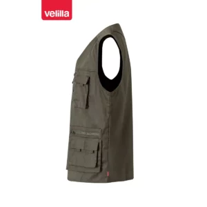 Chaleco multibolsillos Velilla 105901 Verde caza, vista lateral