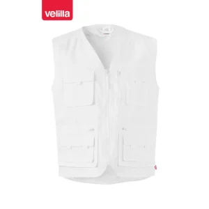 Chaleco multibolsillos Velilla 105901 Blanco, vista frontal