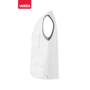 Chaleco multibolsillos Velilla 105901 Blanco, vista lateral