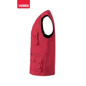 Chaleco multibolsillos Velilla 105901 Rojo, vista lateral