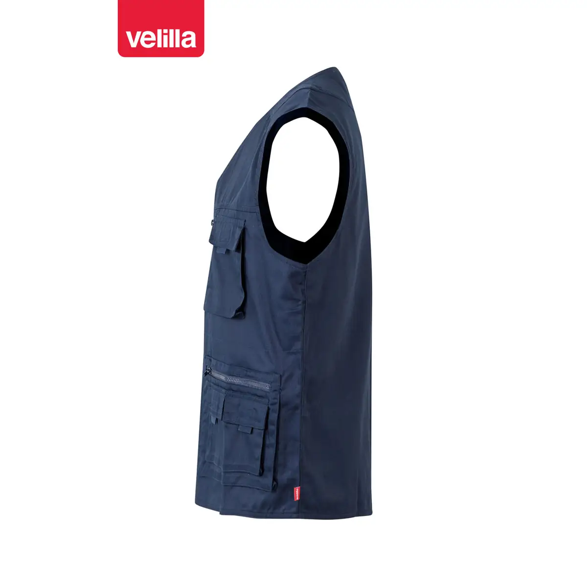 Chaleco multibolsillos Velilla 105901 11 Chaleco multibolsillos Velilla 105901 Azul navy, vista lateral