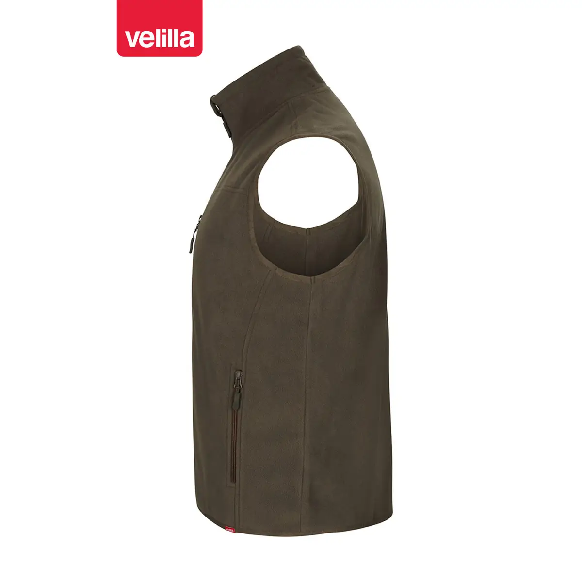 Chaleco polar Velilla 105905 28 Chaleco polar Velilla 105905 Verde caza, vista lateral