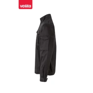Cazadora stretch multibolsillos Velilla 106002S Negro, vista lateral