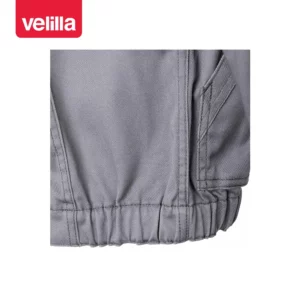 Cazadora stretch multibolsillos Velilla 106002S Gris, detalle de cinturilla lateral