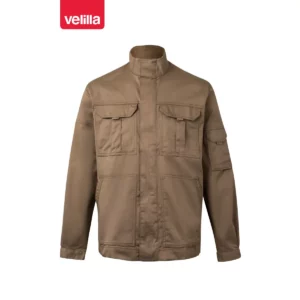Cazadora stretch multibolsillos Velilla 106002S Beige arena, vista frontal
