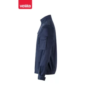 Cazadora stretch multibolsillos Velilla 106002S Azul navy, vista lateral