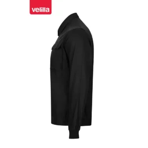 Cazadora de algodón Velilla 106003 Negro, vista lateral