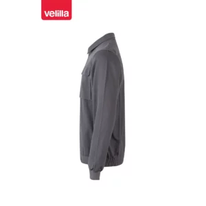 Cazadora de algodón Velilla 106003 Gris, vista lateral