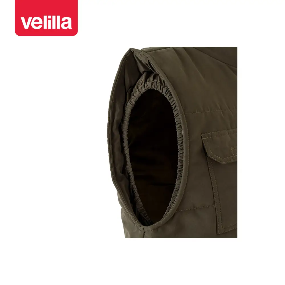 Chaleco acolchado multibolsillos Velilla 108 17 Chaleco acolchado multibolsillos Velilla 108 Verde caza, detalle de sisa