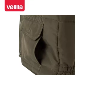 Chaleco acolchado multibolsillos Velilla 108 Verde caza, detalle de bolsillo