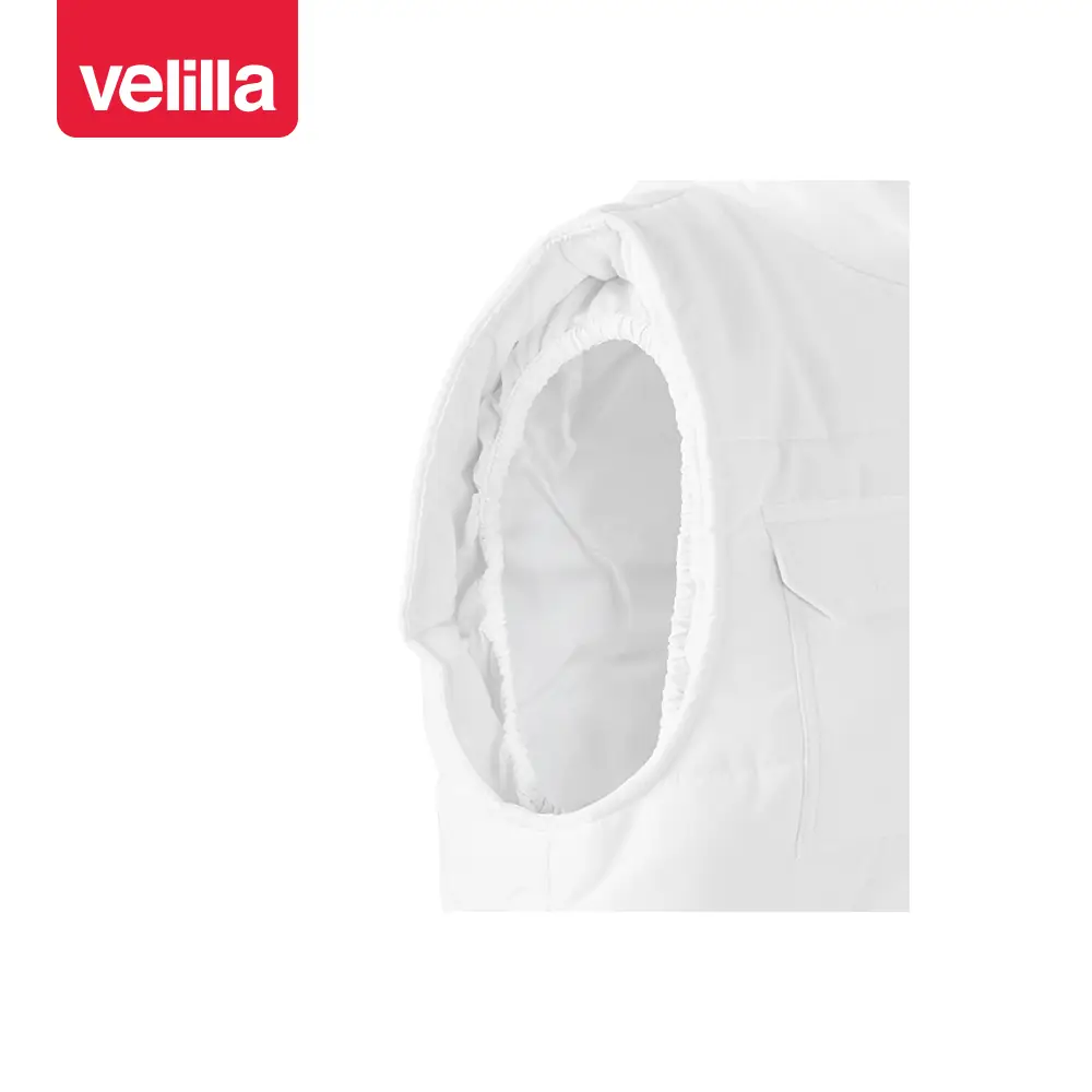 Chaleco acolchado multibolsillos Velilla 108 5 Chaleco acolchado multibolsillos Velilla 108 Blanco, detalle de sisa