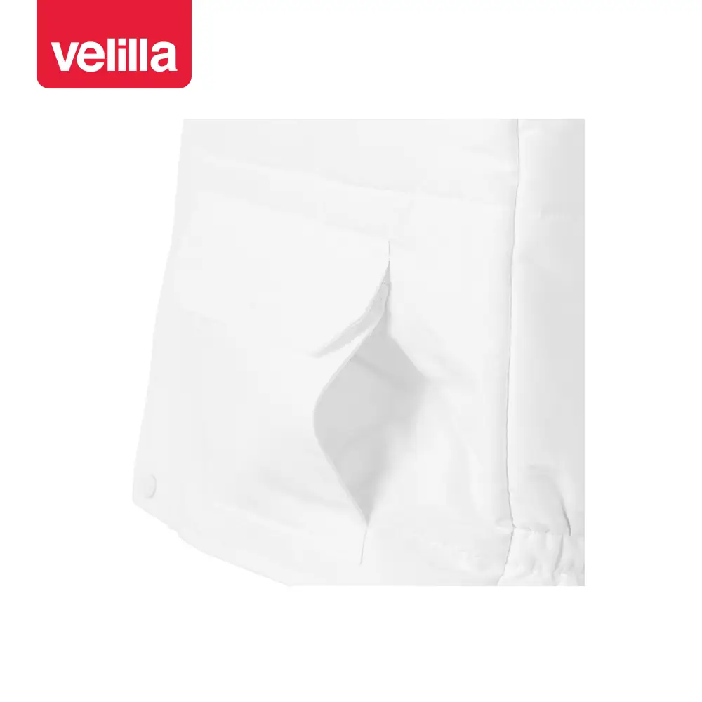 Chaleco acolchado multibolsillos Velilla 108 6 Chaleco acolchado multibolsillos Velilla 108 Blanco, detalle de bolsillo