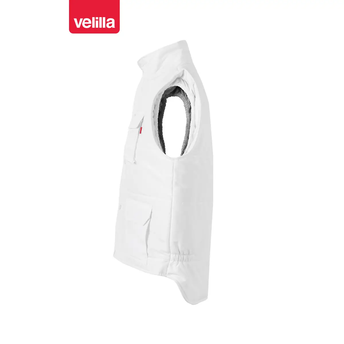 Chaleco acolchado multibolsillos Velilla 108 2 Chaleco acolchado multibolsillos Velilla 108 Blanco, vista lateral