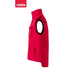 Chaleco acolchado multibolsillos Velilla 108 Rojo, vista lateral