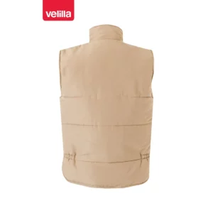 Chaleco acolchado multibolsillos Velilla 108 Beige arena, vista trasera