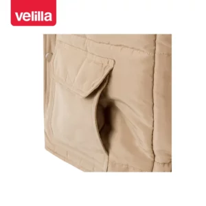 Chaleco acolchado multibolsillos Velilla 108 Beige arena, detalle de bolsillo