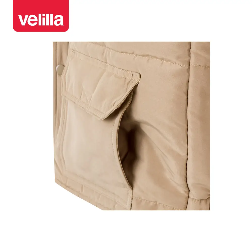 Chaleco acolchado multibolsillos Velilla 108 21 Chaleco acolchado multibolsillos Velilla 108 Beige arena, detalle de bolsillo