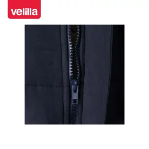 Chaleco acolchado multibolsillos Velilla 108 Azul navy, detalle de cierre central