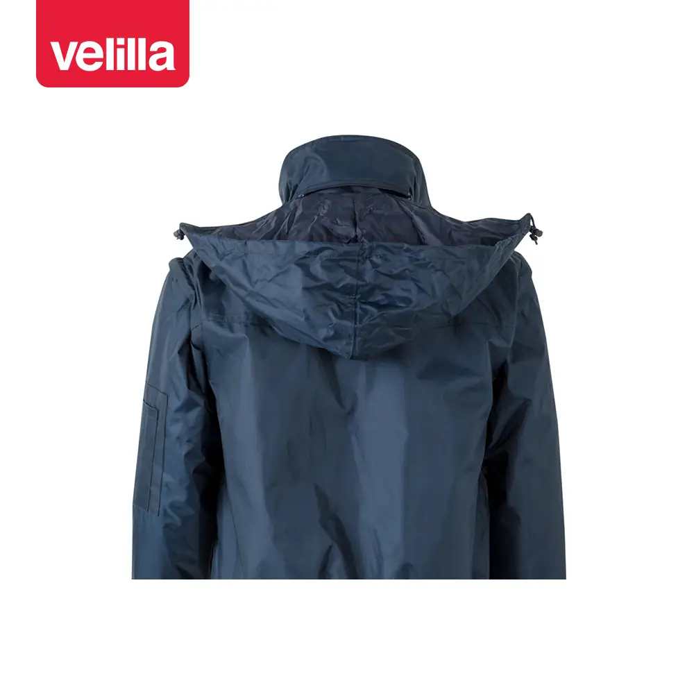 Cazadora acolchada desmontable Velilla 11501 6 Cazadora acolchada desmontable Velilla 11501 Azul navy, detalle de capucha desplegada