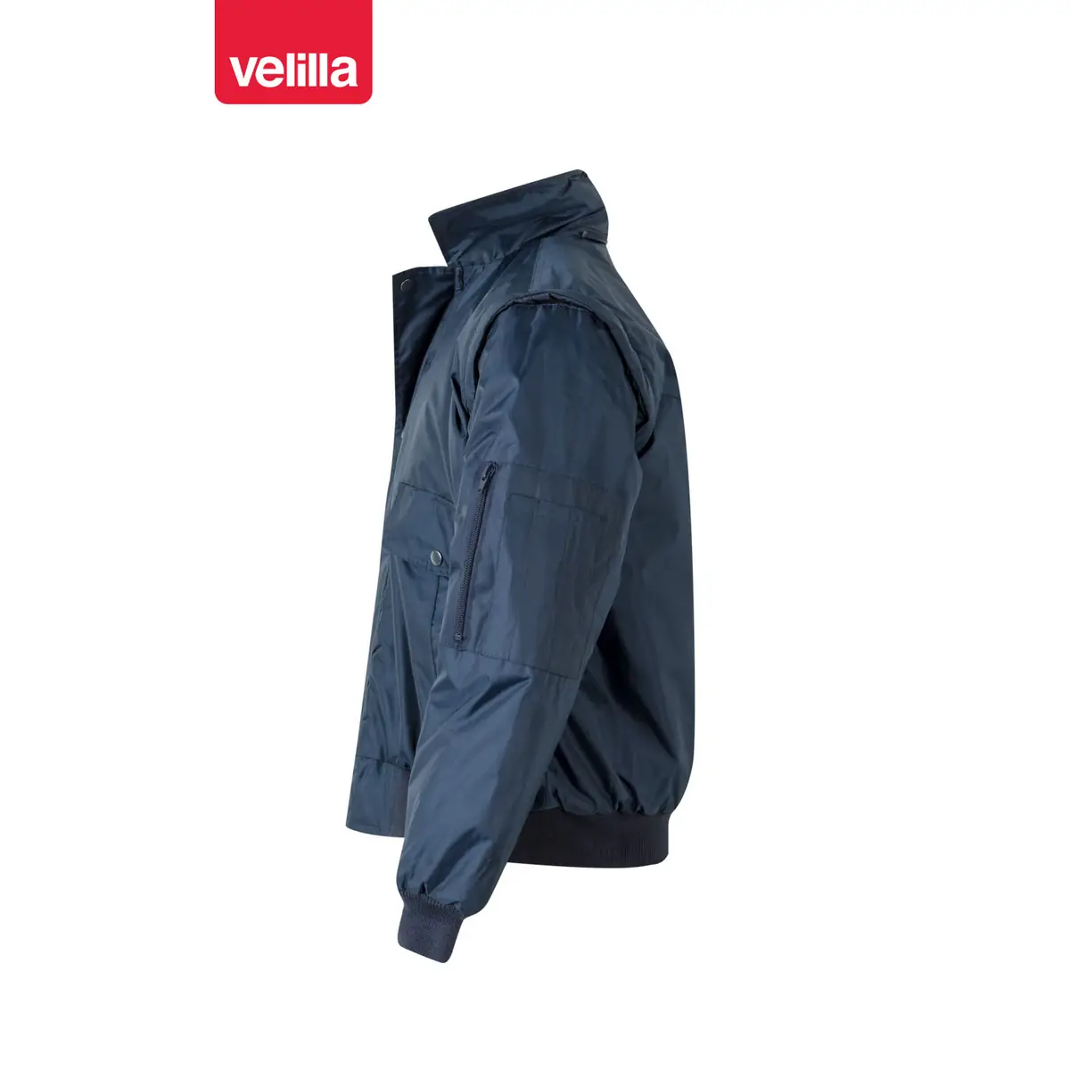 Cazadora acolchada desmontable Velilla 11501 2 Cazadora acolchada desmontable Velilla 11501 Azul navy, vista lateral