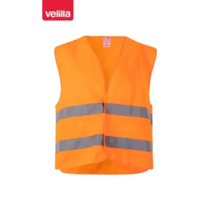 Chaleco alta visibilidad Velilla 14001 naranja flúor, vista frontal