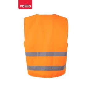 Chaleco alta visibilidad Velilla 14001 naranja flúor, vista trasera