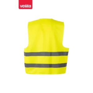 Chaleco alta visibilidad Velilla 14001 amarillo flúor, vista trasera
