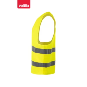Chaleco alta visibilidad Velilla 14001 amarillo flúor, vista lateral