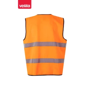 Chaleco alta visibilidad Velilla 145 Naranja flúor, vista trasera