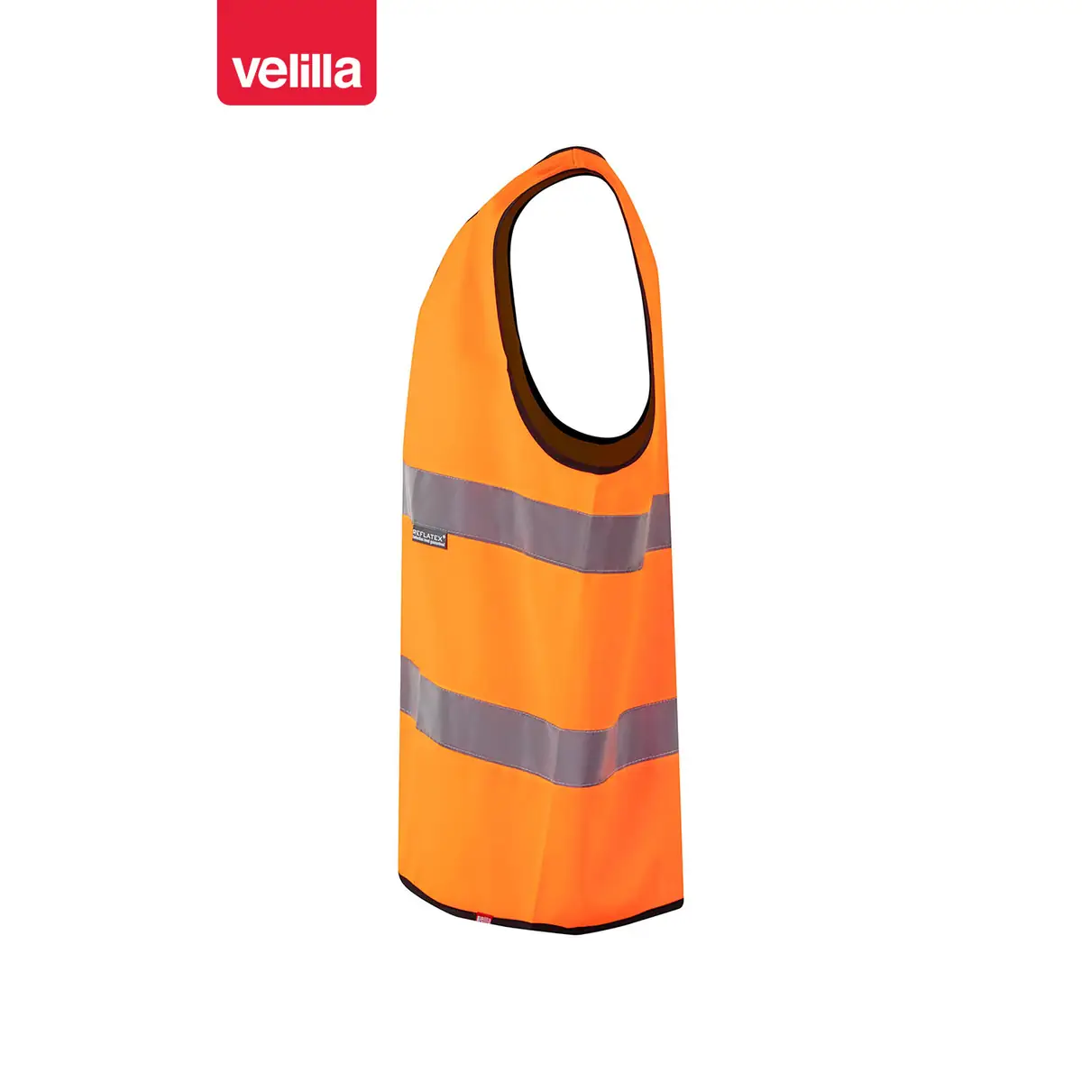 Chaleco alta visibilidad Velilla 145 5 Chaleco alta visibilidad Velilla 145 Naranja flúor, vista lateral