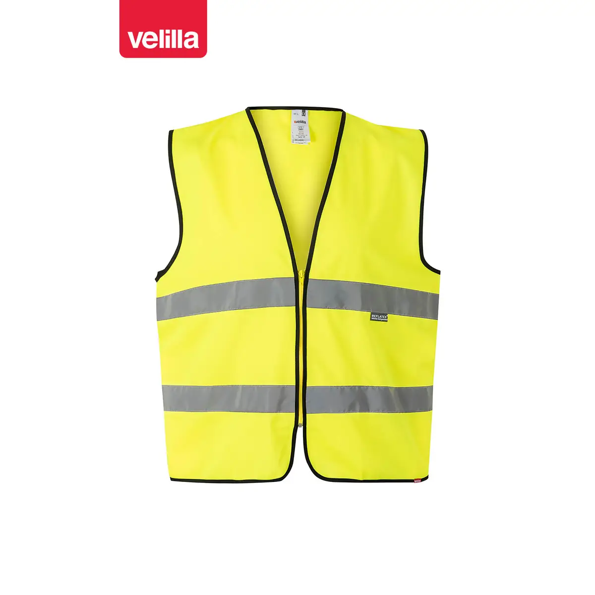Chaleco alta visibilidad Velilla 145 1 Chaleco alta visibilidad Velilla 145 Amarillo flúor, vista frontal
