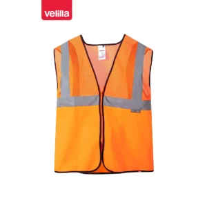 Chaleco de rejilla alta visibilidad Velilla 146 Naranja flúor, vista frontal