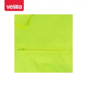 Mono bicolor de alta visibilidad Velilla 151 Azul marino/Amarillo flúor, detalle de bolsillo pecho