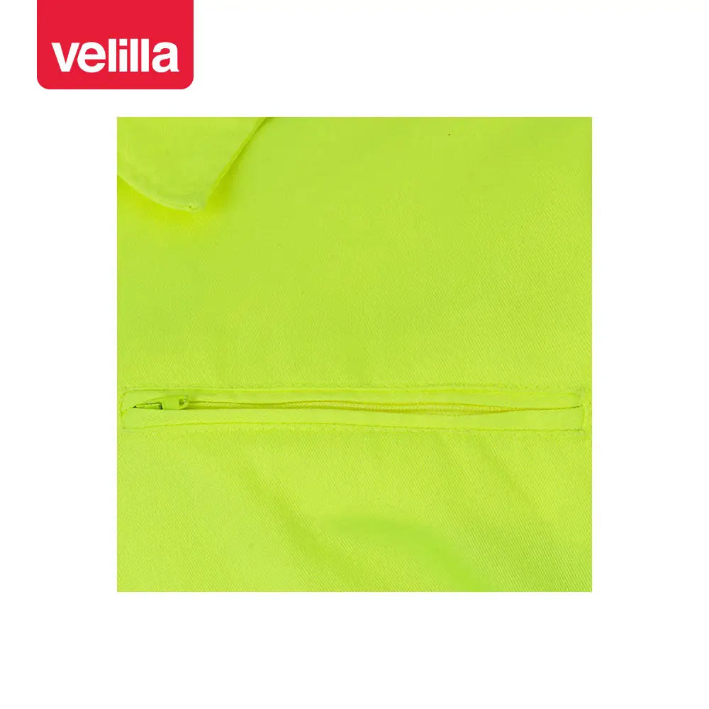 Mono bicolor de alta visibilidad Velilla 151 16 Mono bicolor de alta visibilidad Velilla 151 Azul marino/Amarillo flúor, detalle de bolsillo pecho