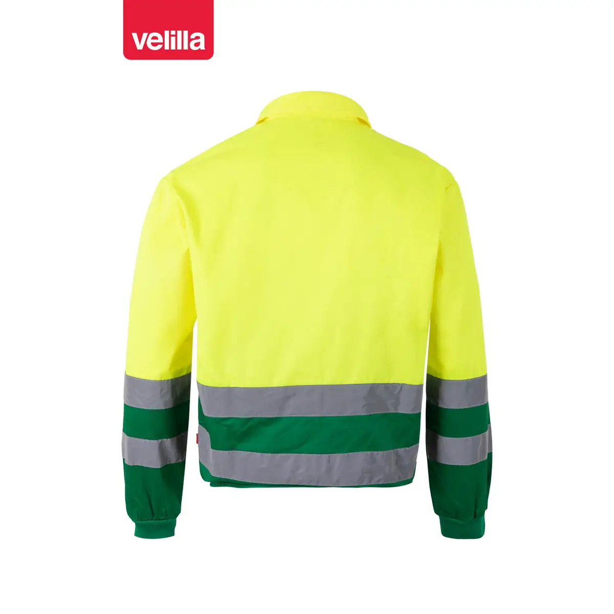 Cazadora bicolor reflectante Velilla 153 15 Cazadora bicolor reflectante Velilla 153 Verde hierba/Amarillo flúor, vista trasera