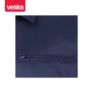 Cazadora con cintas reflectantes Velilla 154 Azul marino, detalle de bolsillo del pecho