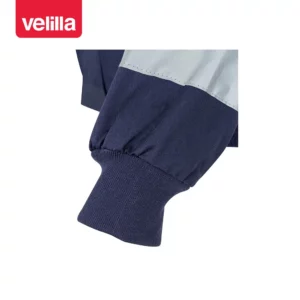 Cazadora con cintas reflectantes Velilla 154 Azul marino, detalle de puño
