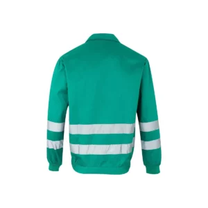 Cazadora con cintas reflectantes Velilla 154 Verde, vista trasera